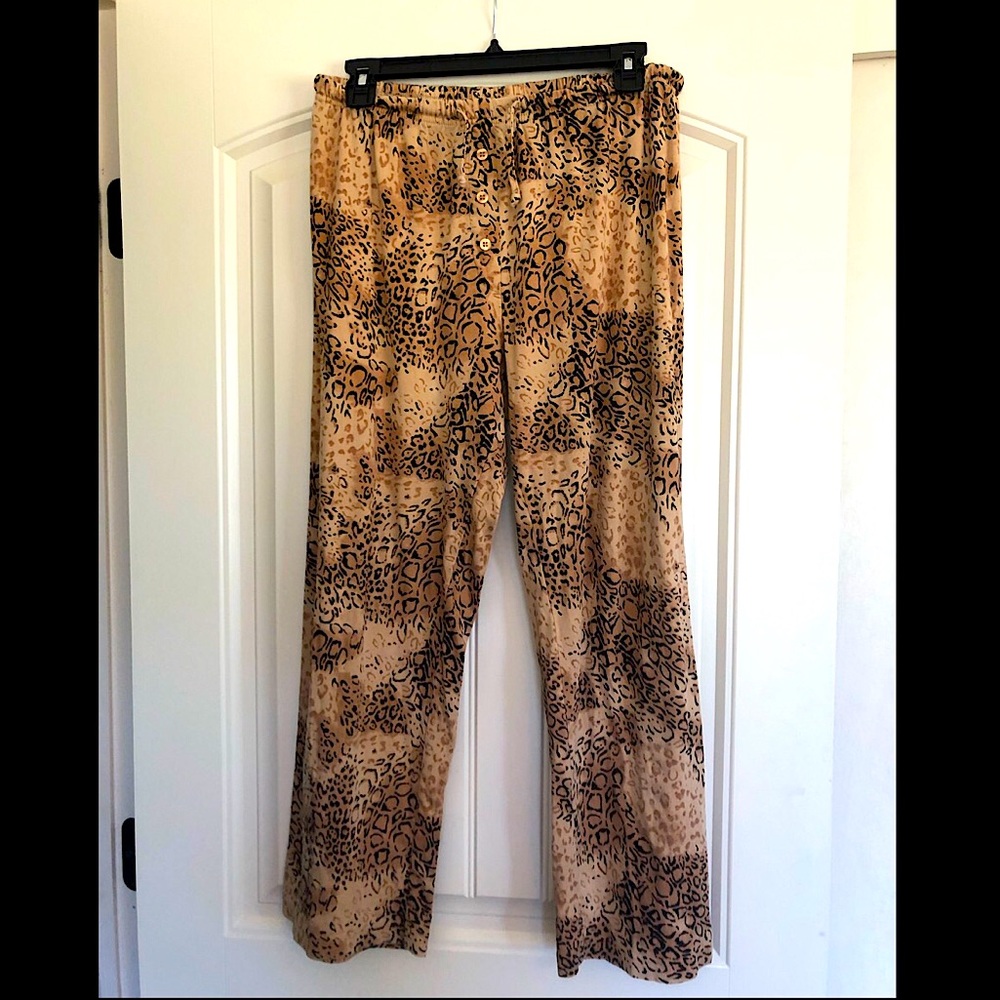 Cheetah Pajama Bottom Sz Small